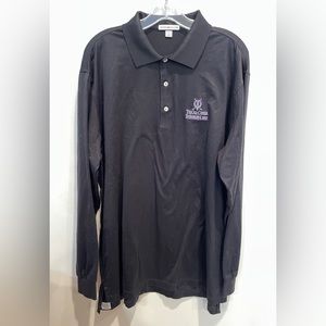 Peter Millar Long Sleeve St Andrews Cotton Polo Shirt